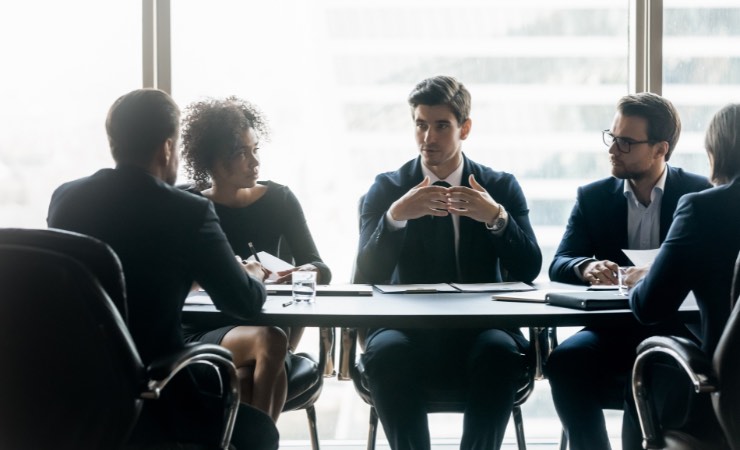 L'esecutivo al lavoro
