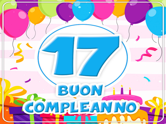 auguri per 17 anni