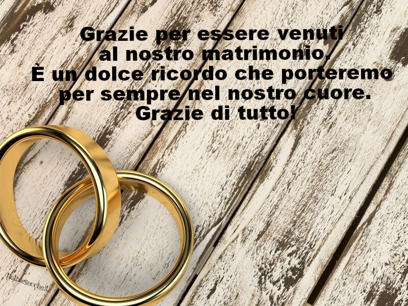 Frasi Per Ringraziare Gli Invitati Di Essere Venuti Al Matrimonio Notiziesecche Frasi Aforismi E Citazioni