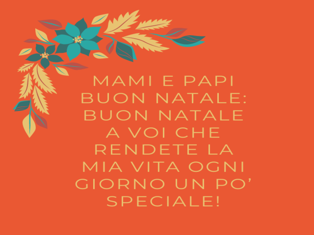 lettera per natale ai genitori