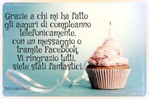 ringraziare auguri compleanno facebook