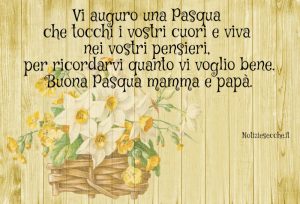 Auguri di Pasqua per i genitori