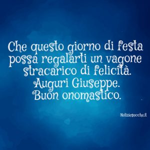 onomastico giuseppe auguri frasi