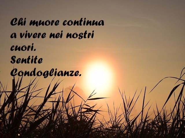 frasi di condoglianze