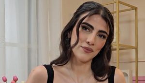 Giulia Salemi durante una trasmissione (WIkipedia Funweek.it)