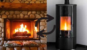 Come convertire un classico camino, in stufa a pellet