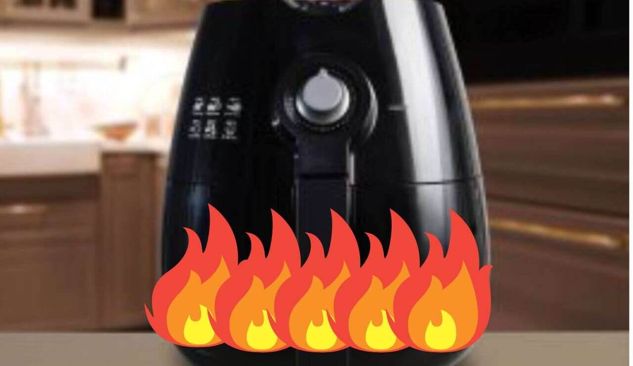 Friggitrice incendio