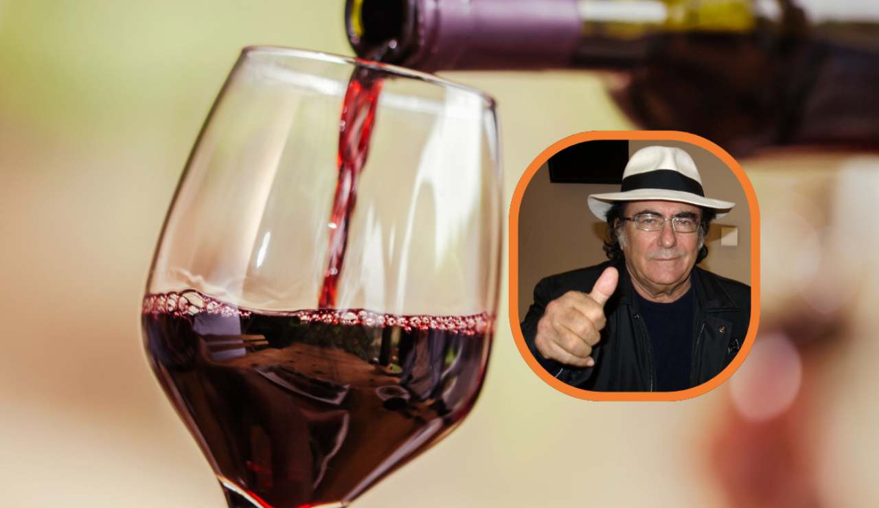 Illustrazione del vino di Al Bano (Canva, WIkipedia Ja Fryta FOTO) - notiziesecche.it