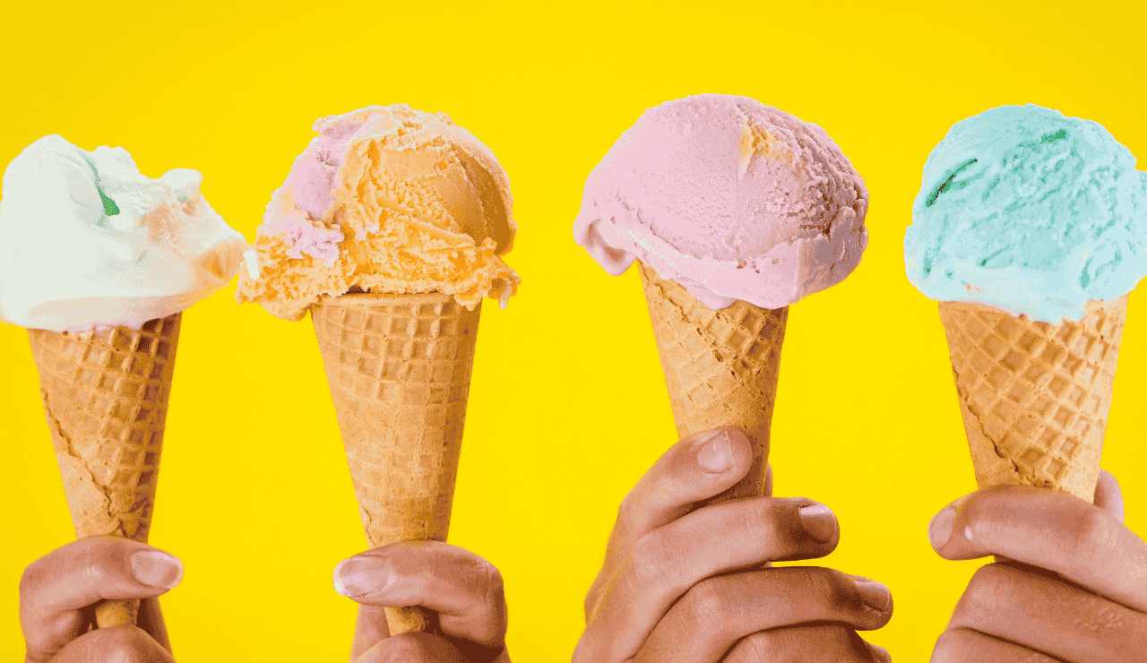gelato su cono
