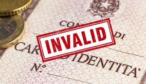 Un documento non più valido